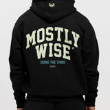 Mostly Wise Black Hoodie