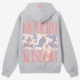 MW Flowers Heather Grey Hoodie