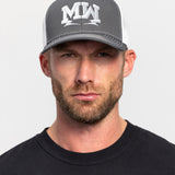 MW Charcoal/White Trucker Snapback